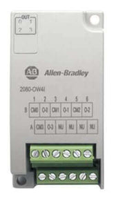 Rockwell 2080-OW4I Micro800 Series 4 Channel Relay Digital Output Plug-in Module front view